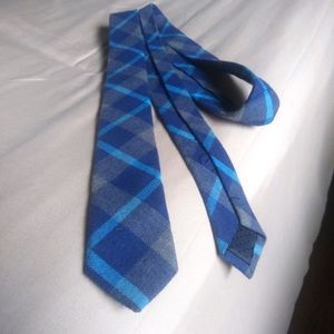 Express Blue and Gray Plaid Tie